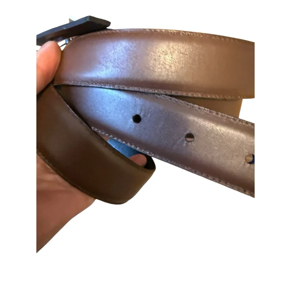 Polo Ralph Lauren Reversible Leather Belt Size 54 Black Brown New with Tags Read